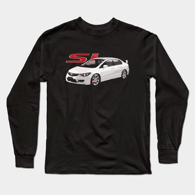 SI CIVIC 8TH GEN FD2 4 DOOR TYPE R JDM Long Sleeve T-Shirt by cowtown_cowboy